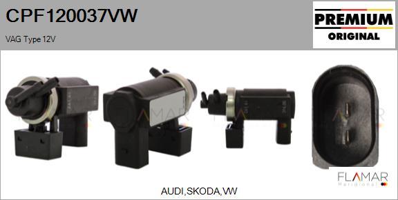 FLAMAR CPF120037VW - Convertor presiune, esapament aaoparts.ro