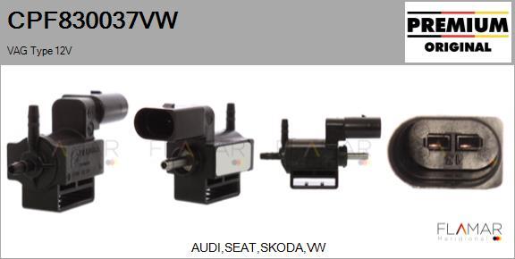 FLAMAR CPF830037VW - Convertor presiune, esapament aaoparts.ro