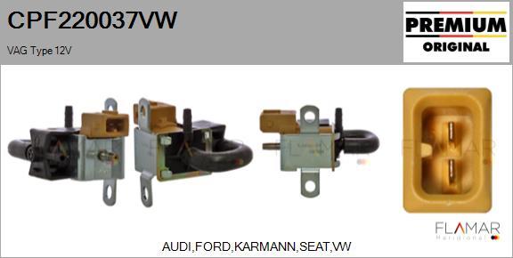 FLAMAR CPF220037VW - Convertor presiune, esapament aaoparts.ro