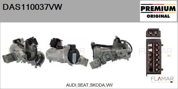 FLAMAR DAS110037VW - Comutator pornire aaoparts.ro