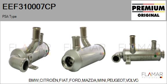 FLAMAR EEF310007CP - Radiator, recirculare gaze de esapament aaoparts.ro