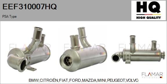 FLAMAR EEF310007HQ - Radiator, recirculare gaze de esapament aaoparts.ro