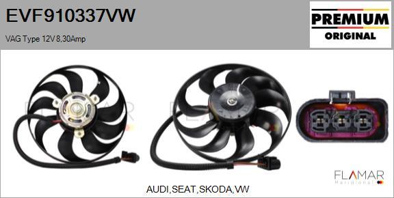 FLAMAR EVF910337VW - Ventilator, radiator aaoparts.ro