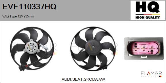 FLAMAR EVF110337HQ - Ventilator, radiator aaoparts.ro