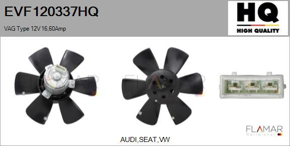 FLAMAR EVF120337HQ - Ventilator, radiator aaoparts.ro