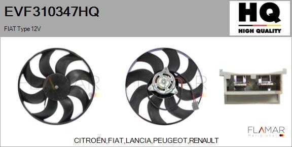FLAMAR EVF310347HQ - Ventilator, radiator aaoparts.ro