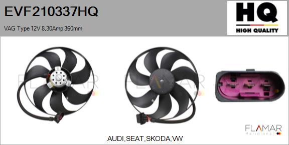 FLAMAR EVF210337HQ - Ventilator, radiator aaoparts.ro