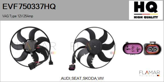 FLAMAR EVF750337HQ - Ventilator, radiator aaoparts.ro