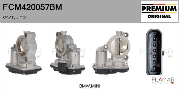 FLAMAR FCM420057BM - Carcasa clapeta aaoparts.ro
