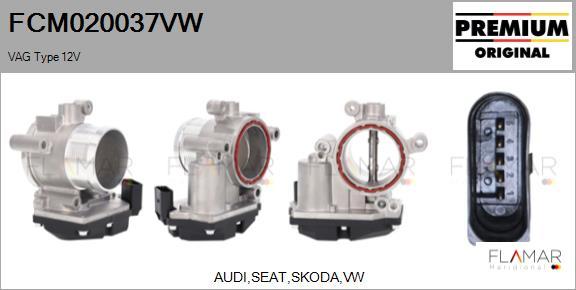 FLAMAR FCM020037VW - Carcasa clapeta aaoparts.ro