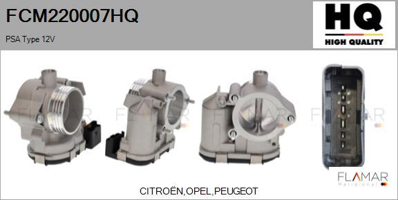 FLAMAR FCM220007HQ - Carcasa clapeta aaoparts.ro