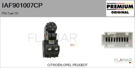 FLAMAR IAF901007CP - Comutator,macara geam aaoparts.ro