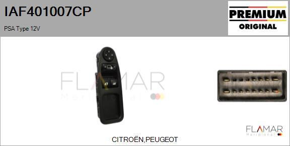 FLAMAR IAF401007CP - Comutator,macara geam aaoparts.ro