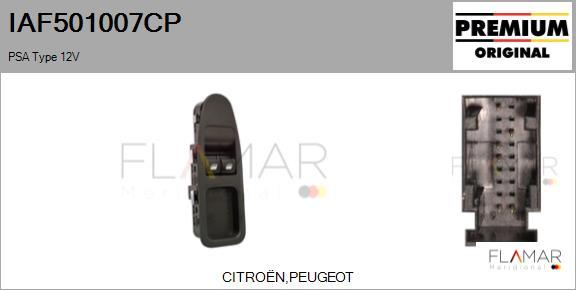 FLAMAR IAF501007CP - Comutator,macara geam aaoparts.ro