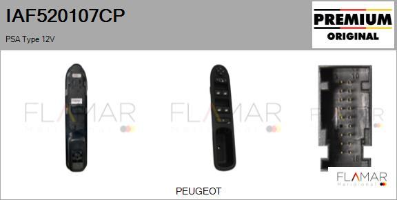 FLAMAR IAF520107CP - Comutator,macara geam aaoparts.ro