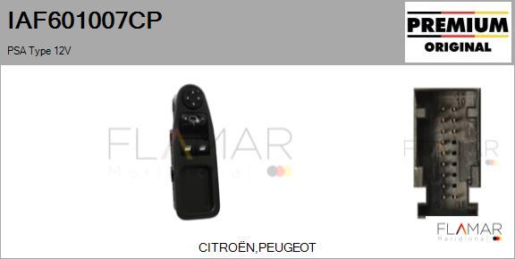 FLAMAR IAF601007CP - Comutator,macara geam aaoparts.ro