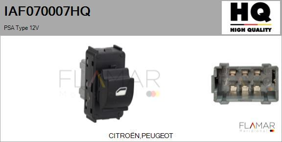 FLAMAR IAF070007HQ - Comutator,macara geam aaoparts.ro