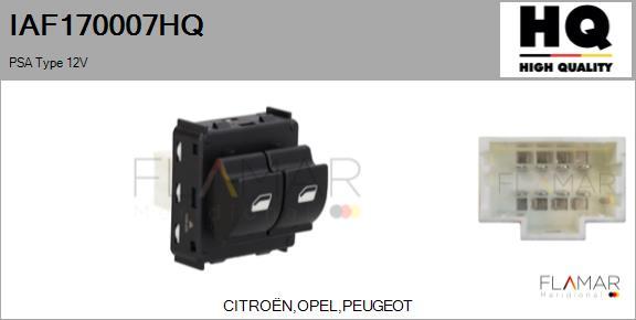 FLAMAR IAF170007HQ - Comutator,macara geam aaoparts.ro