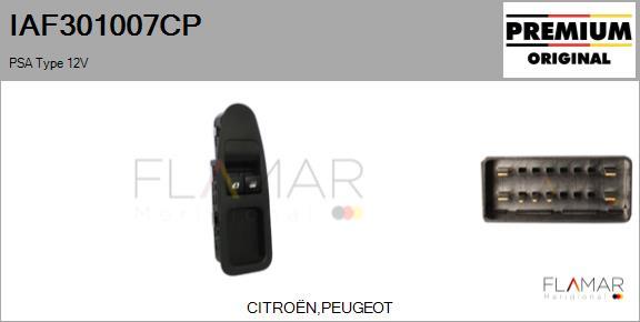 FLAMAR IAF301007CP - Comutator,macara geam aaoparts.ro