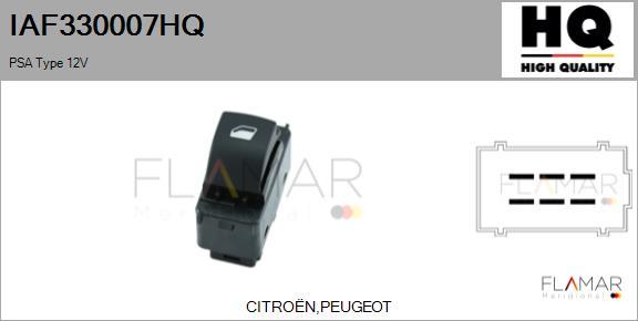 FLAMAR IAF330007HQ - Comutator,macara geam aaoparts.ro