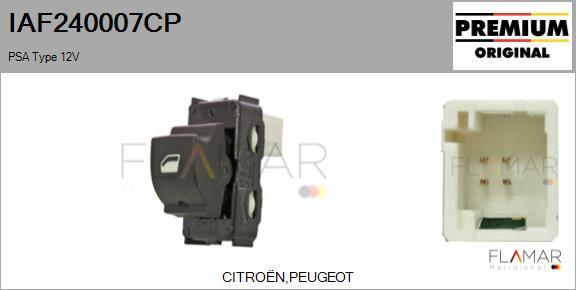 FLAMAR IAF240007CP
 - Comutator,macara geam aaoparts.ro
