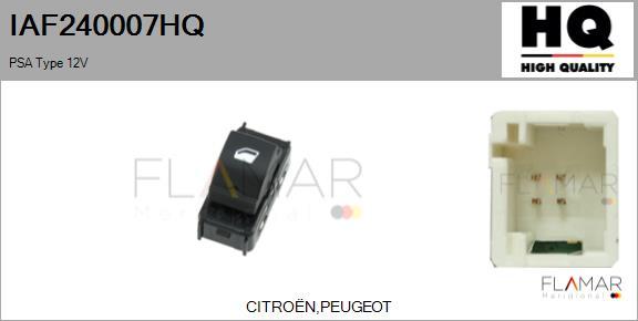 FLAMAR IAF240007HQ - Comutator,macara geam aaoparts.ro