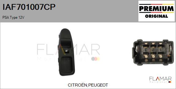 FLAMAR IAF701007CP - Comutator,macara geam aaoparts.ro