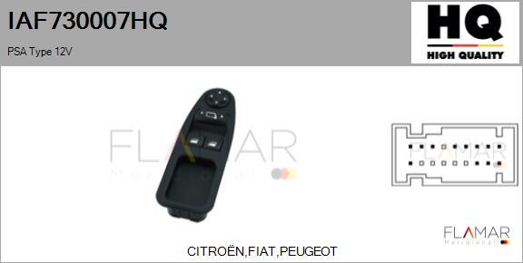 FLAMAR IAF730007HQ - Comutator,macara geam aaoparts.ro