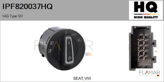 FLAMAR IPF820037HQ - Comutator, far aaoparts.ro