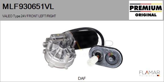 FLAMAR MLF930651VL - Motor stergator aaoparts.ro