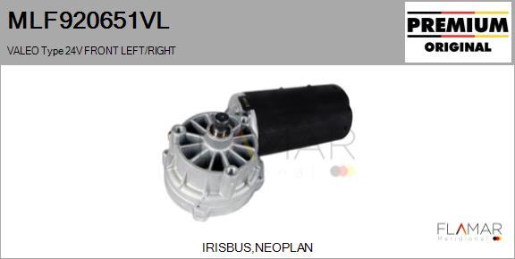 FLAMAR MLF920651VL - Motor stergator aaoparts.ro
