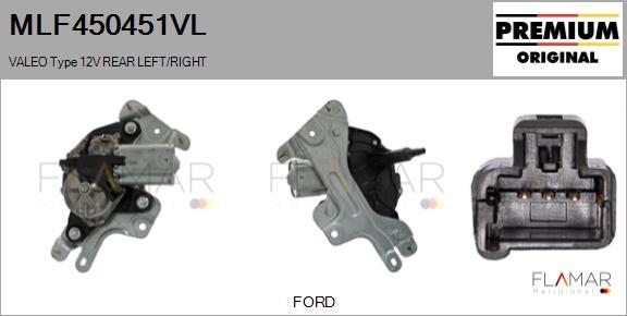 FLAMAR MLF450451VL - Motor stergator aaoparts.ro