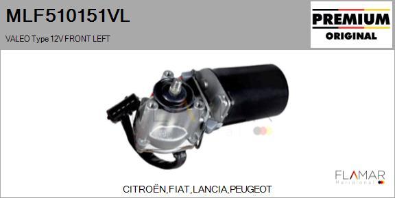 FLAMAR MLF510151VL - Motor stergator aaoparts.ro