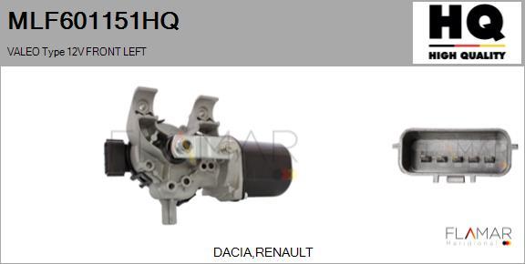 FLAMAR MLF601151HQ - Motor stergator aaoparts.ro