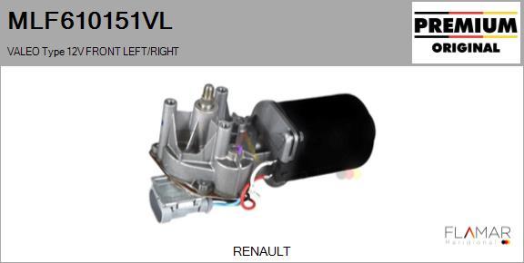 FLAMAR MLF610151VL - Motor stergator aaoparts.ro