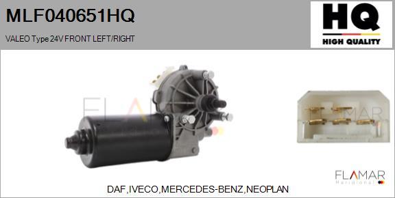 FLAMAR MLF040651HQ - Motor stergator aaoparts.ro