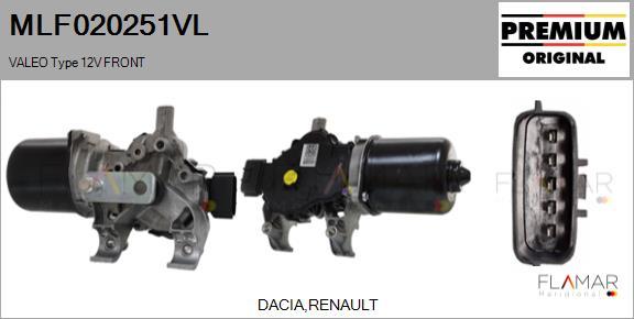 FLAMAR MLF020251VL - Motor stergator aaoparts.ro