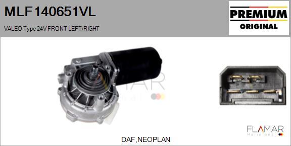 FLAMAR MLF140651VL - Motor stergator aaoparts.ro