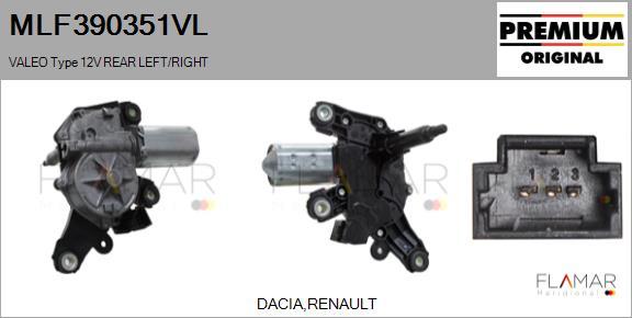 FLAMAR MLF390351VL - Motor stergator aaoparts.ro