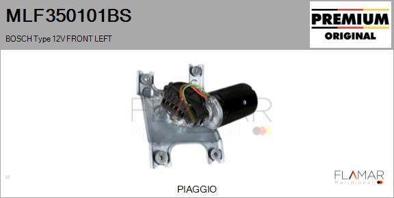FLAMAR MLF350101BS - Motor stergator aaoparts.ro