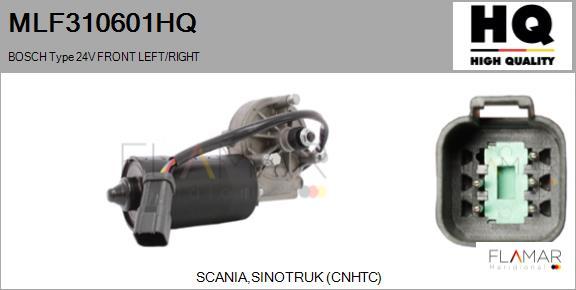 FLAMAR MLF310601HQ - Motor stergator aaoparts.ro
