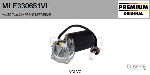FLAMAR MLF330651VL - Motor stergator aaoparts.ro