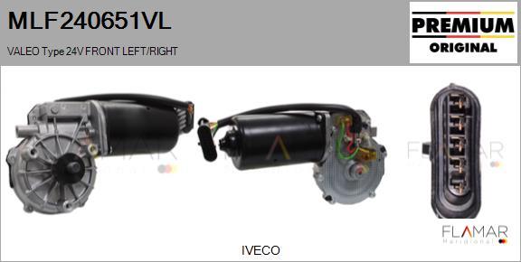 FLAMAR MLF240651VL - Motor stergator aaoparts.ro