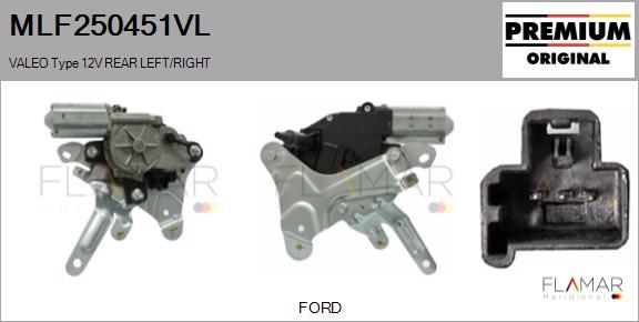 FLAMAR MLF250451VL - Motor stergator aaoparts.ro