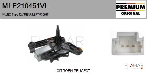 FLAMAR MLF210451VL - Motor stergator aaoparts.ro