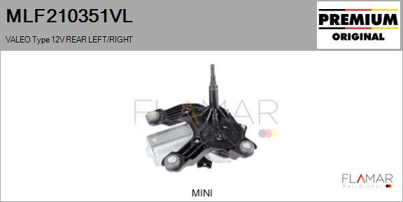 FLAMAR MLF210351VL - Motor stergator aaoparts.ro