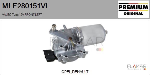 FLAMAR MLF280151VL - Motor stergator aaoparts.ro