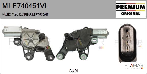 FLAMAR MLF740451VL - Motor stergator aaoparts.ro