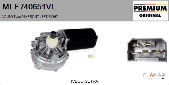 FLAMAR MLF740651VL - Motor stergator aaoparts.ro