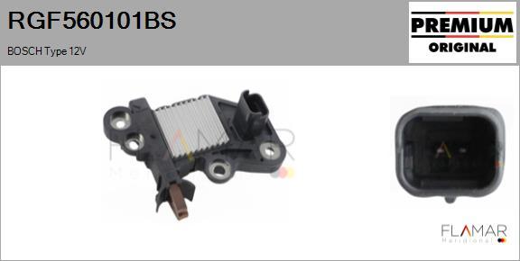 FLAMAR RGF560101BS - Regulator, alternator aaoparts.ro